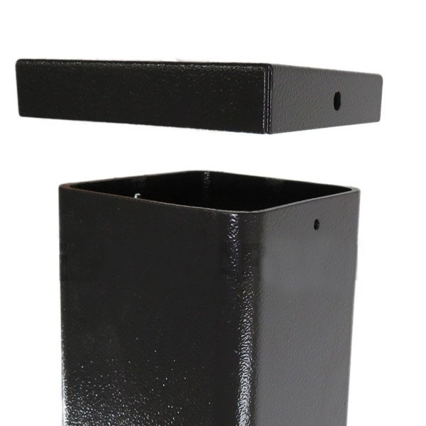 img_08955_13__46878.1622619975.jpg 12 Foot Square Straight Aluminum Light Pole, 5 Inch Wide, 0.188 Inch Wall Thickness