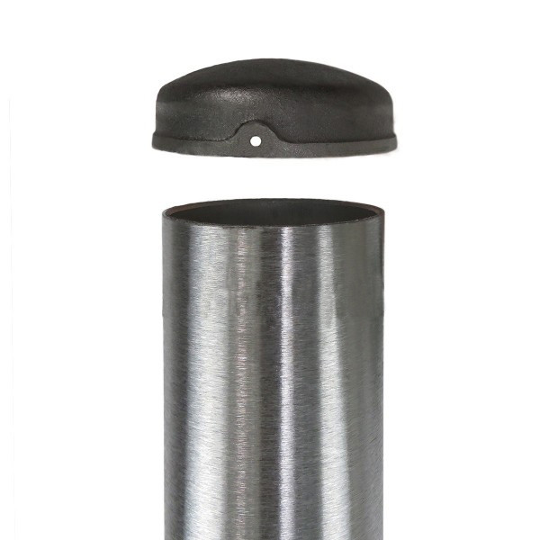 img_0903_68__85583.1622630577.jpg 6 Foot Round Tapered Hinged Base Aluminum Light Pole, 4 Inch Diameter, 0.125 Inch Wall Thickness