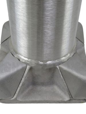 18 Foot Round Tapered Aluminum Light Pole, 5 Inch Diameter, 0.125 Inch Wall Thickness - SeeLight LED Lighting