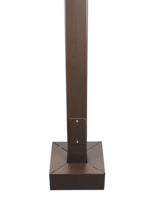 15 Foot Square Steel Light Pole – Pro’s Choice Heavy Duty, 4 Inch Wide, 11 Gauge - SeeLight LED Lighting