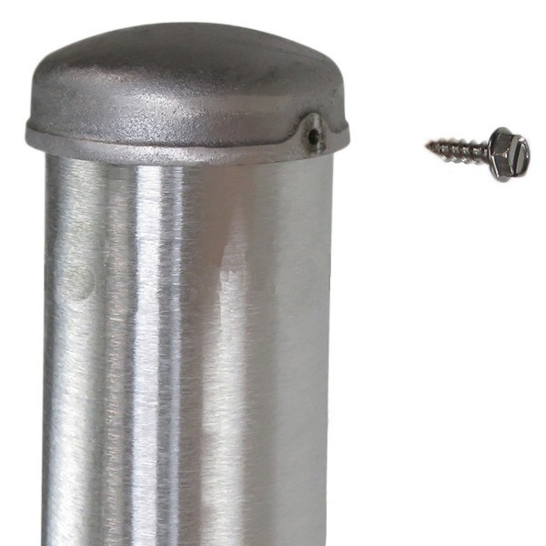 img_0904_72__50470.1622619162.jpg 12 Foot Round Tapered Hinged Base Aluminum Light Pole, 4 Inch Diameter, 0.125 Inch Wall Thickness