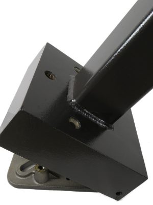 15 Foot Square Hinged Base Aluminum Light Pole, 5 Inch Wide, 0.188 Inch Wall Thickness - SeeLight LED Lighting