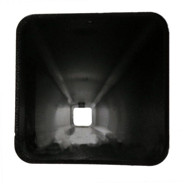 20 Foot Square Straight Aluminum Security Camera Pole, 4 Inch Wide, 0.188 Inch Wall Thickness