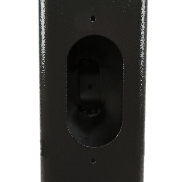img_0924_29__48870.1622631513.jpg 16 Foot Square Hinged Base Aluminum Light Pole, 5 Inch Wide, 0.188 Inch Wall Thickness