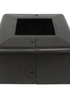 Light Pole Base Cover for 5 Inch Width Square Poles Dark Bronze - SeeLight LED Lighting