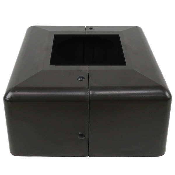 Light Pole Base Cover for 5 Inch Width Square Poles Dark Bronze - SeeLight LED Lighting