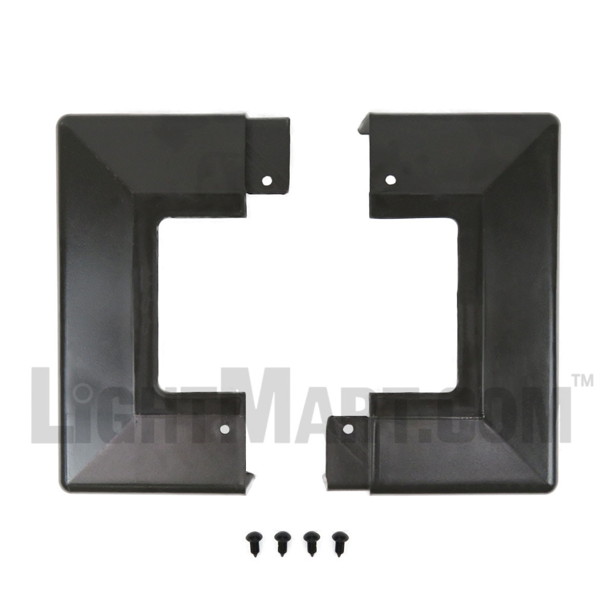 Light Pole Base Cover for 5 Inch Width Square Poles Dark Bronze