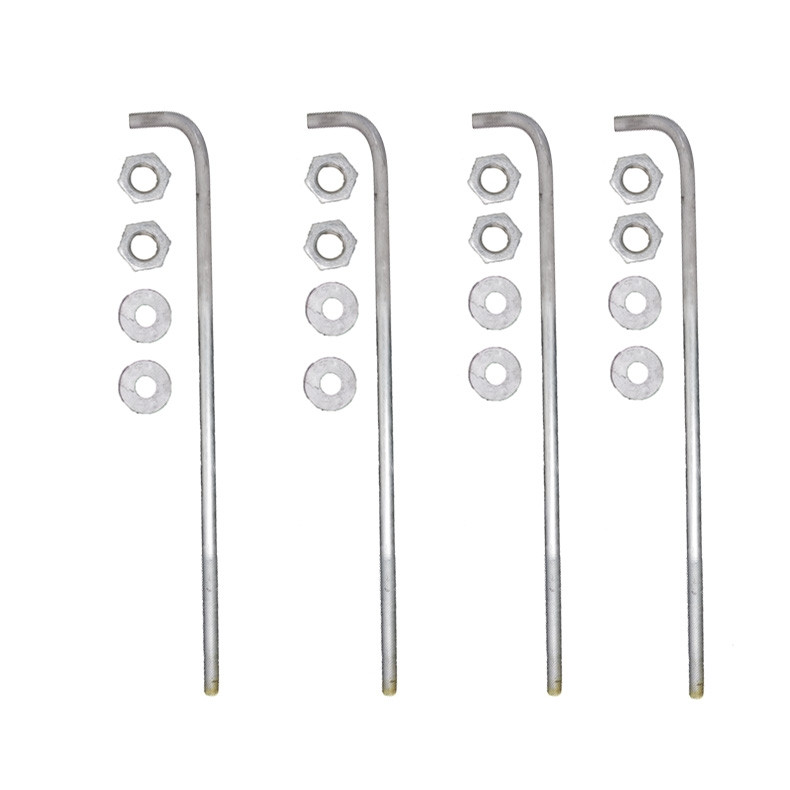 ab3430-2__15453.1622631531.jpg 3/4 x 30 x 3 Inch Galvanized Steel Anchor Bolt Set For Anchor Base Light Poles - SeeLight LED Lighting