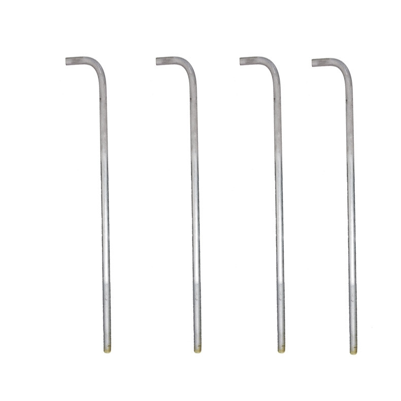 ab3430-3__65120.1622629871.jpg 3/4 x 30 x 3 Inch Galvanized Steel Anchor Bolt Set For Anchor Base Light Poles