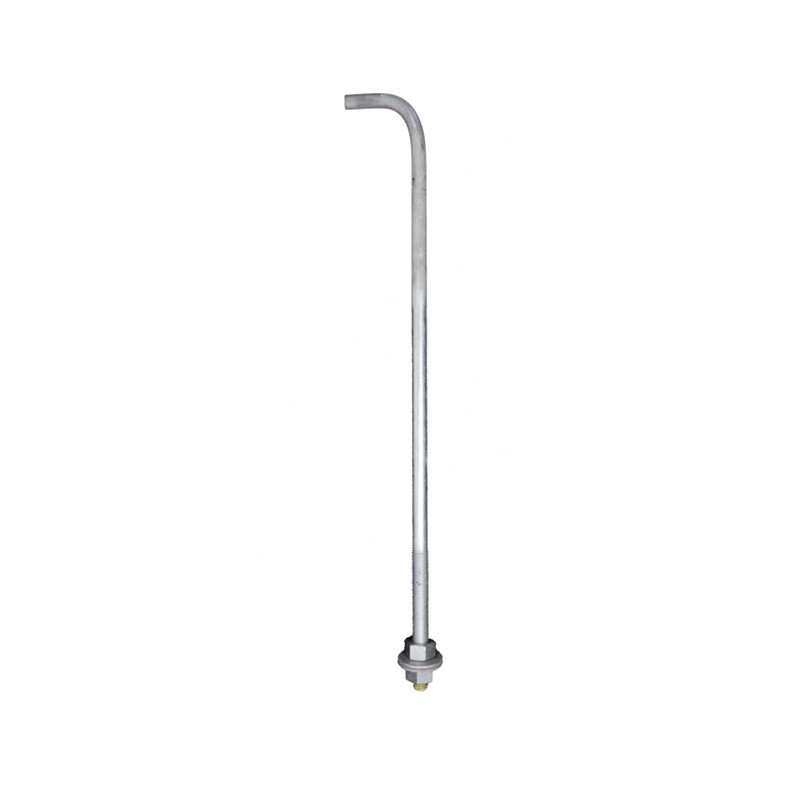 ab3430-4__25718.1622631407.jpg 3/4 x 30 x 3 Inch Galvanized Steel Anchor Bolt Set For Anchor Base Light Poles
