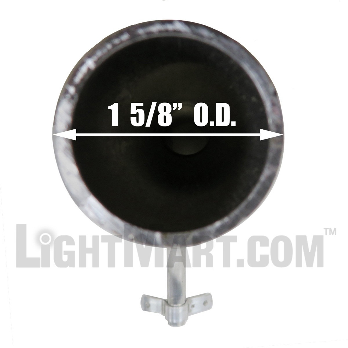 cantilever_bracket_thin_4_foot_arm_inner_dimension__14117.1622630578.jpg 4 Foot Cantilever Style Wood Pole Bracket, 1 1/4 Inch Diameter Aluminum Pipe