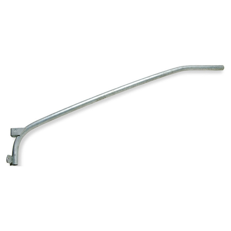 wpb1023detail__58036.1622629927.jpg 6 Foot Cantilever Style Wood Pole Bracket, 1-1/4 Inch Diameter Steel Pipe - SeeLight LED Lighting