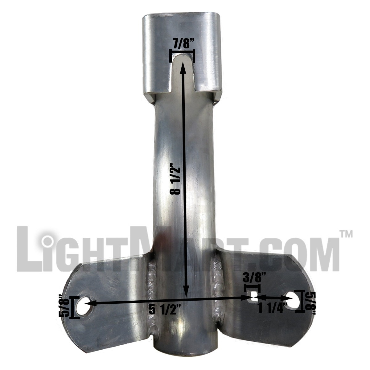 cantilever_bracket_aluminum_2.6_foot_mount_specifications__03727.1622630028.jpg 2.6 Foot Cantilever Style Wood Pole Bracket, 2 inch Diameter Aluminum Pipe