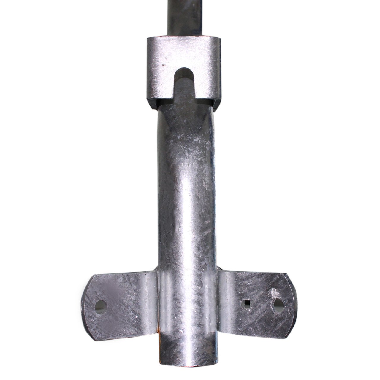 WPB1138-2__63231.1622621115.jpg 18 Inch Single Flood Light Bracket for Wood Poles, 2 Inch Diameter Steel Pipe