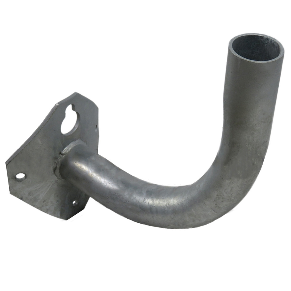 right_angle_bracket_for_wood_poles__14236.1622621093.jpg 12 Inch Right Angle Bracket for Wood Poles, 2 Inch Diameter Steel Pipe - SeeLight LED Lighting