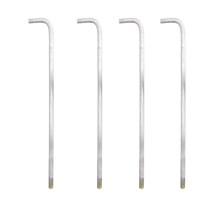1 x 36 x 4 Inch Galvanized Anchor Bolt Set For Anchor Base Light Poles