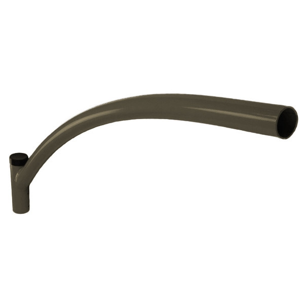 upsweep_bracket_with_a_single_arm_1_2__99963.1622631259.jpg Upsweep Pole Top Bracket with Single 4 Foot Arm, Fits Over a 2 3/8 Inch Tenon - SeeLight LED Lighting