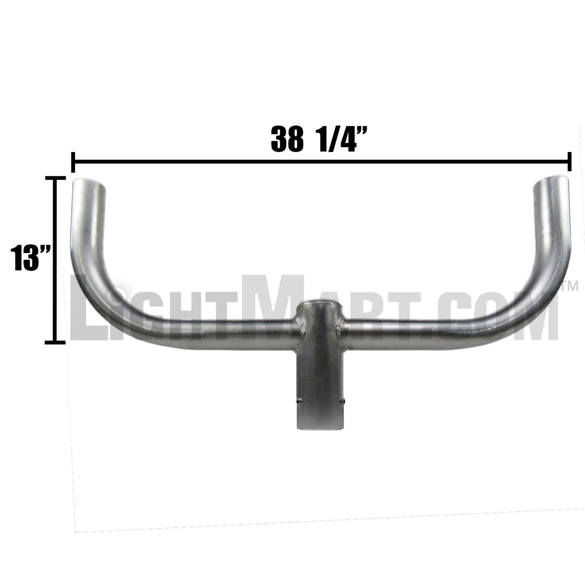 Aluminum Bullhorn with 2 Arms at 180 Degrees