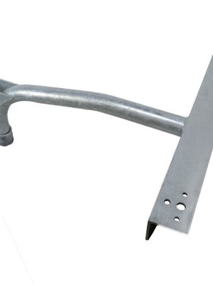 30 Inch Double Cross Arm Wood Pole Bracket, 2 Inch Diameter Steel Pipe - SeeLight LED Lighting