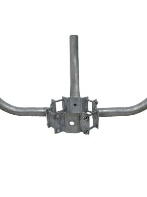 3 Arm Wrap Around Bracket for Wood Poles with 10-13 Inch Diameter, Arms at 90 Degrees - SeeLight LED Lighting