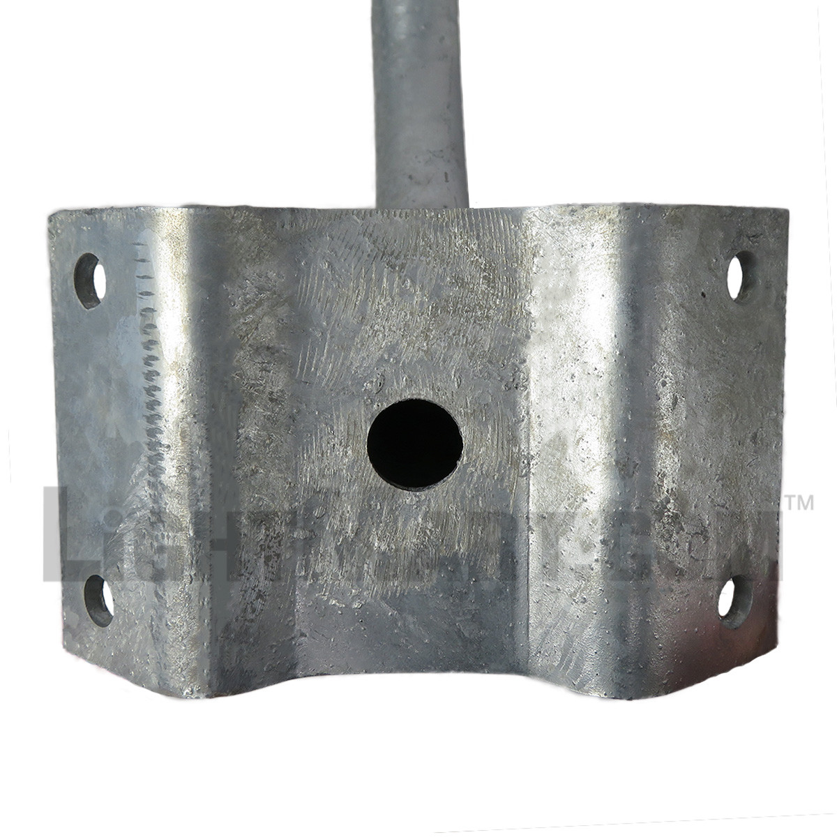 wrap_around_bracket_included_arm_back_1_8__64795.1622619343.jpg 3 Arm Wrap Around Bracket for Wood Poles with 10-13 Inch Diameter, Arms at 90 Degrees