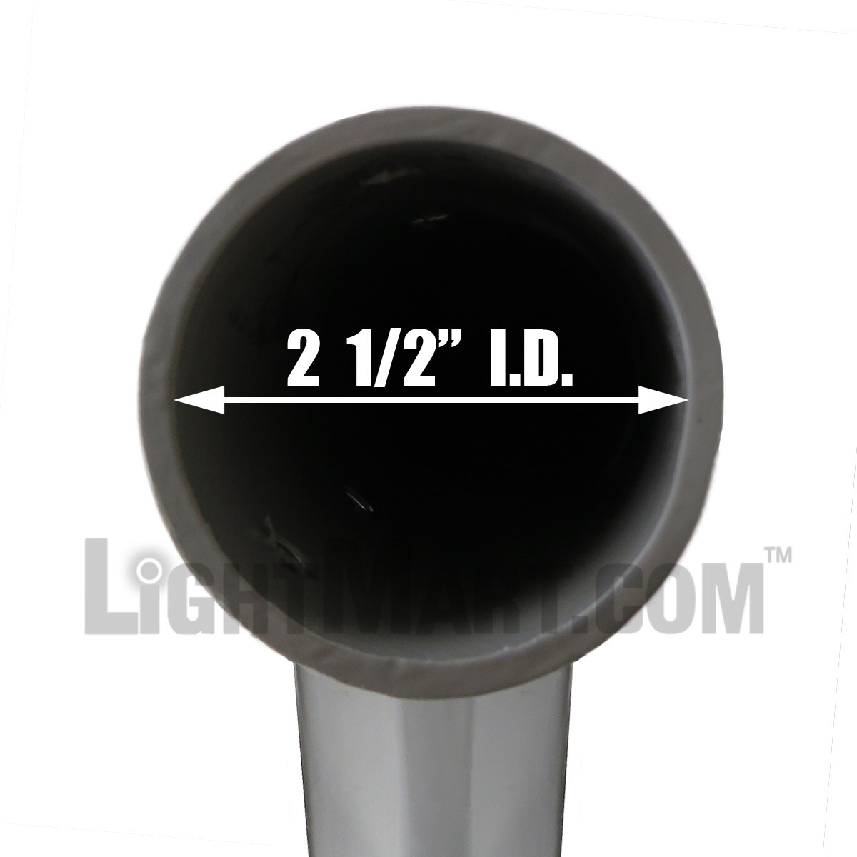 one_arm_upsweep_bracket_bottom_inner_dimension_1__13660.1622631422.jpg Upsweep Pole Top Bracket with Single 6 Foot Arm, Fits 2 3/8 Inch Tenon