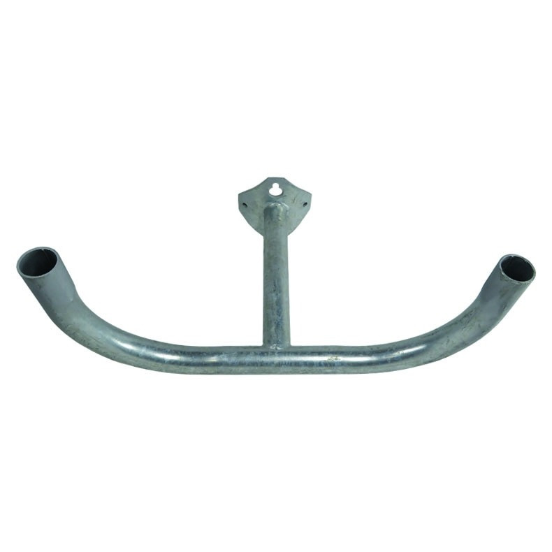 _wbp1140_3___67431.1622629992.jpg Double Flood Light Bracket for Wood Poles, 30 Inch Spread, 2 Inch Diameter Steel Pipe
