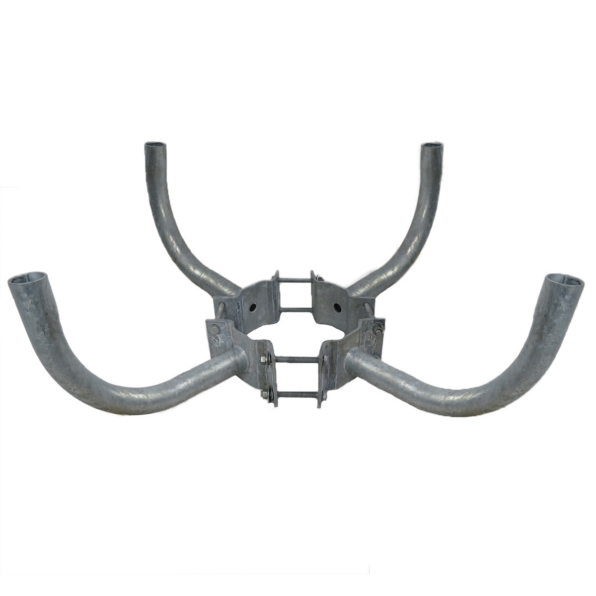 wrap_around_bracket_for_wood_poles_with_4_arms_at_90_degrees_1__15031.1622621645.jpg 4 Arm Wrap Around Bracket for Wood Poles with 7-10 inch Diameter - SeeLight LED Lighting