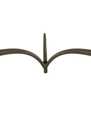 Upsweep Pole Top Bracket with Three 4 Foot Arms at 120 Degrees, Fits 2 3/8 Inch Tenon - SeeLight LED Lighting