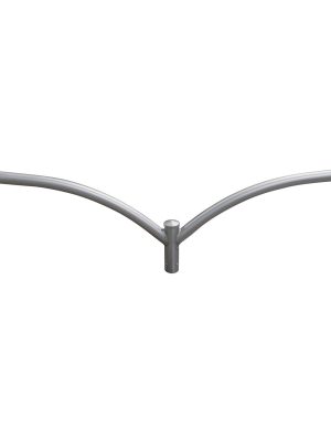 Aluminum Upsweep Top Bracket with Double 4-Foot Arm, Fits over a 2 3/8-inch Tenon - SeeLight LED Lighting