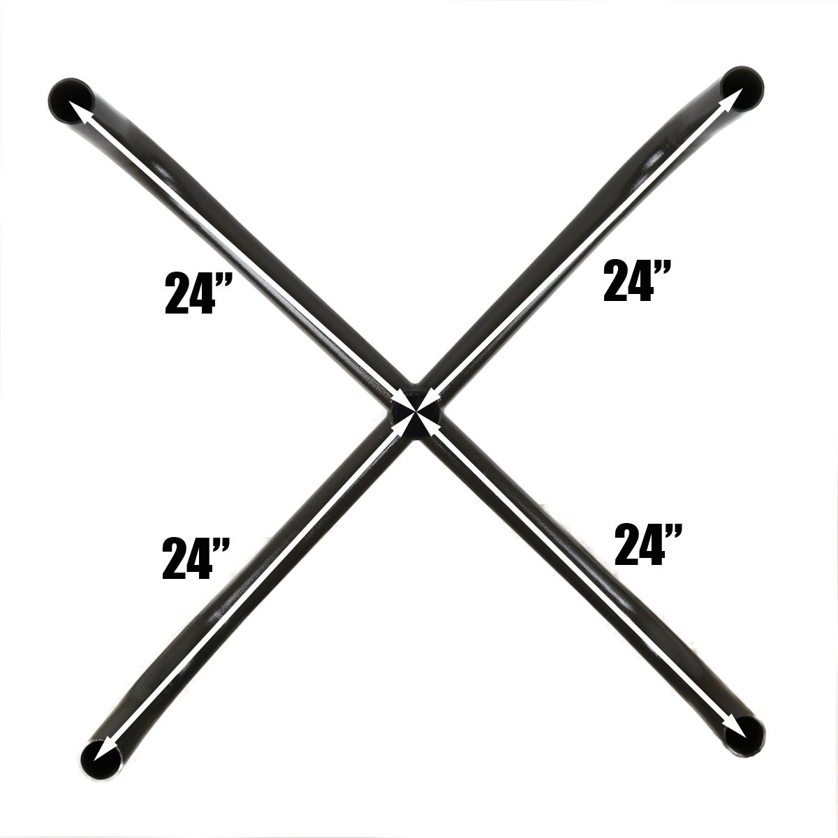 Steel Bullhorn with 4 Arms at 90 Degrees