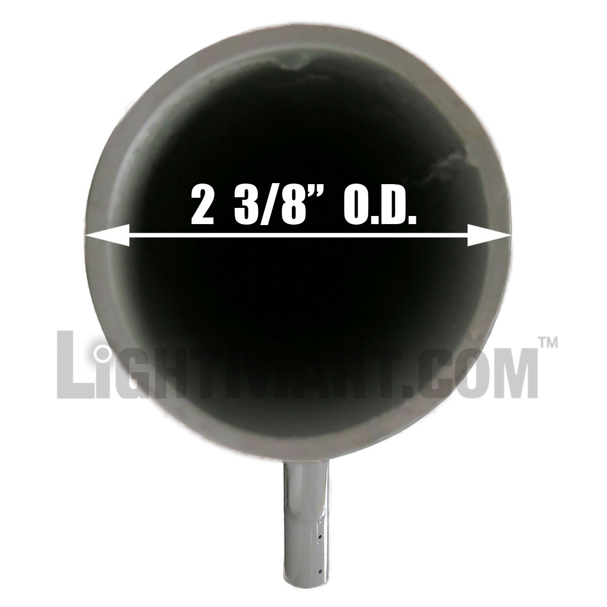 one_arm_upsweep_bracket_arm_outer_dimension_3__98584.1622631267.jpg Upsweep Pole Top Bracket with Four 4 Foot Arms at 90 Degrees, Fits 2 3/8 Inch Tenon