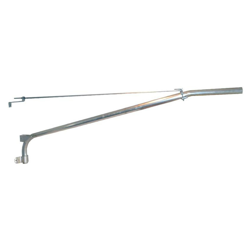 8 Foot Tie-Rod Wood Pole Bracket, 2 Inch Diameter Aluminum Pipe - SeeLight LED Lighting