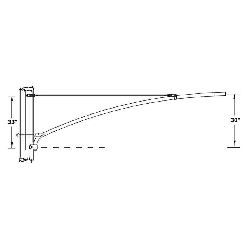 altierodbrktdr_2__00149.1622631434.jpg 10 Foot Tie-Rod Wood Pole Bracket, 2 Inch Diameter Aluminum Pipe